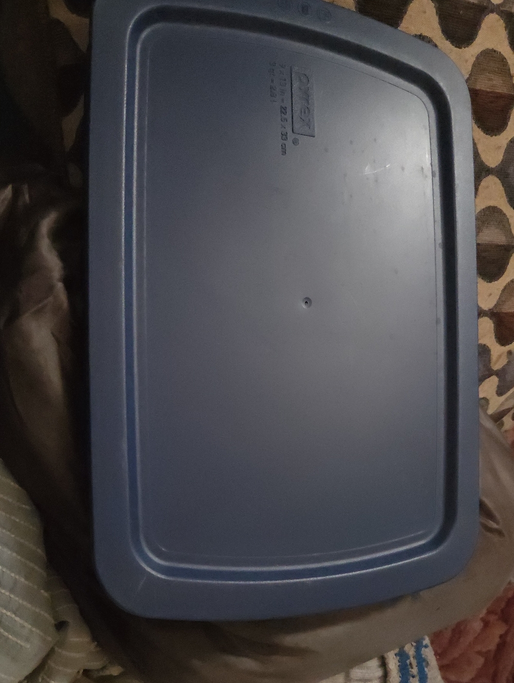 Pyrex Blue Plastic Storage Lid